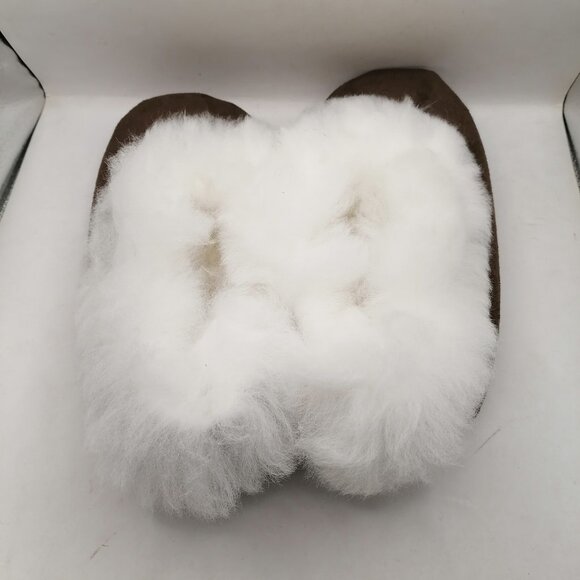Peruvian Alpaca Fur Slippers Handmade Soft Winter - Picture 6 of 7